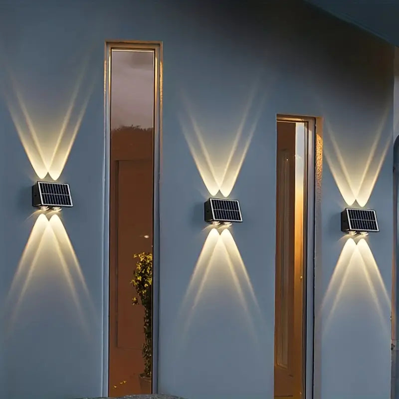 Lampada 6 LED con Pannello Solare