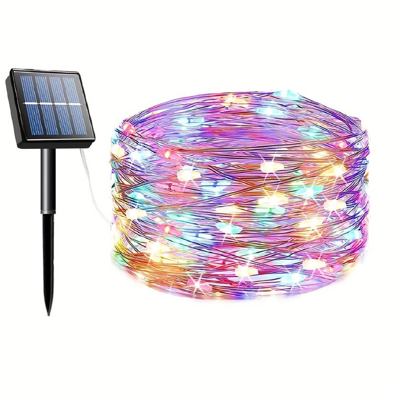 Filo Led con Picchetto e Pannello Solare