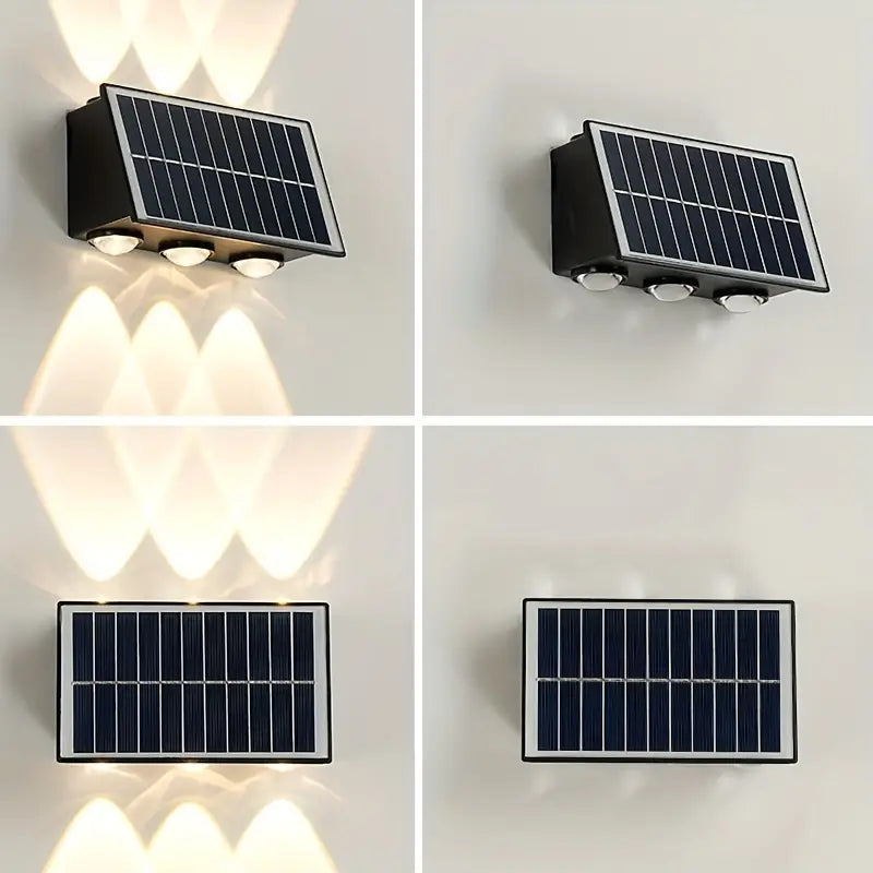 Lampada 6 LED con Pannello Solare