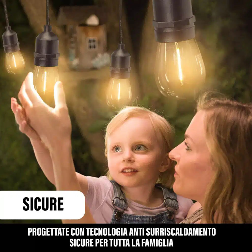 Romantic Light - Catena luminosa ad energia solare