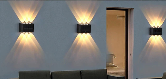 Lampada 6 LED con Pannello Solare