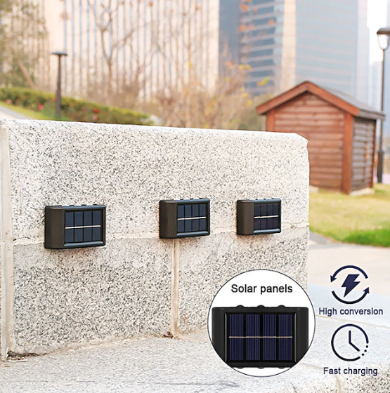 Lampada 6 LED con Pannello Solare