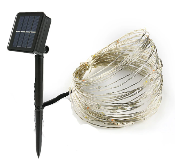 Filo Led con Picchetto e Pannello Solare