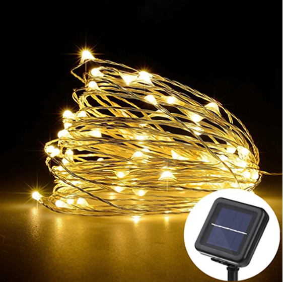 Filo Led con Picchetto e Pannello Solare