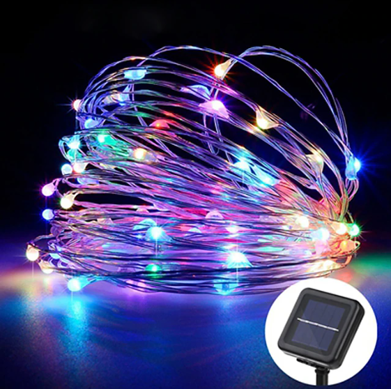 Filo Led con Picchetto e Pannello Solare