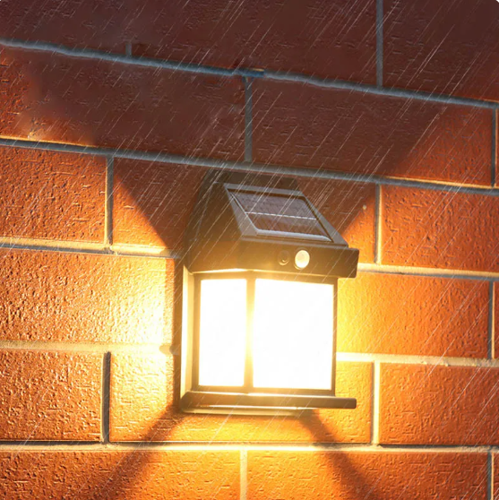 Lampada da parete ad interazione solare