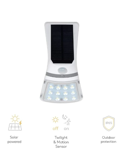 Lampada Solare Led Da Muro Faretto 3,5W