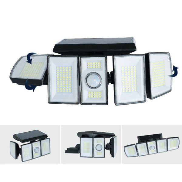 Lampada Solare con sensore di movimento ultra luminosa 300 LED