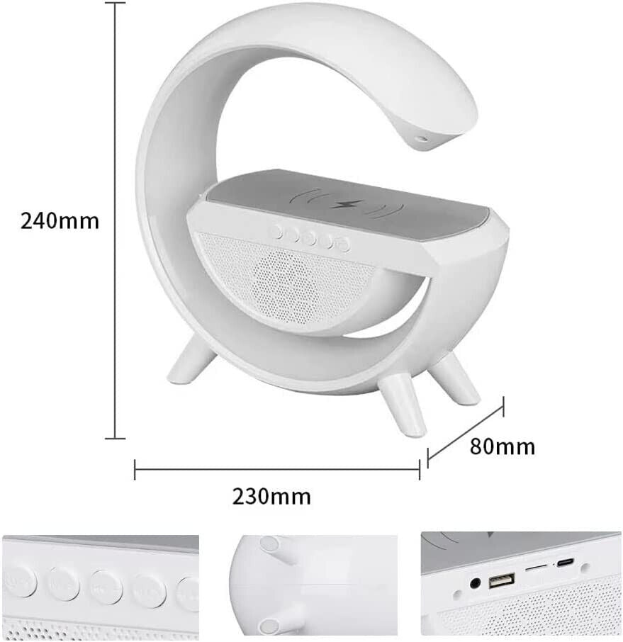 Lampada Ricarica Wireless LED Bluetooth