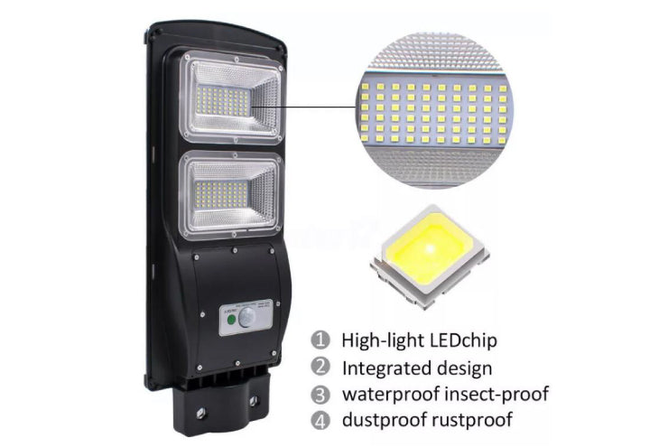 Lampione Led Solare per esterno e giardino con sensore crepuscolare