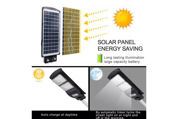 Lampione Led Solare per esterno e giardino con sensore crepuscolare