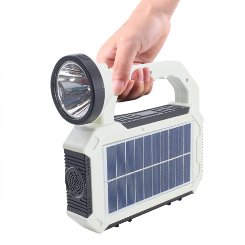 Luce LED di Emergenza con Pannello Solare Multifunzione e Cavo USB per ricarica incluso