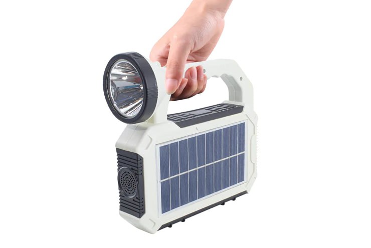 Luce LED di Emergenza con Pannello Solare Multifunzione e Cavo USB per ricarica incluso