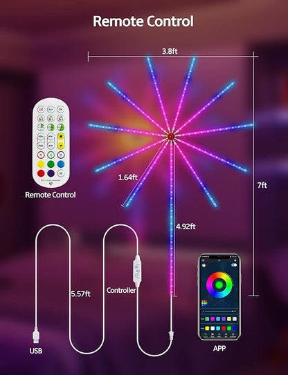 Luce Led effetto Fuochi d'artificio