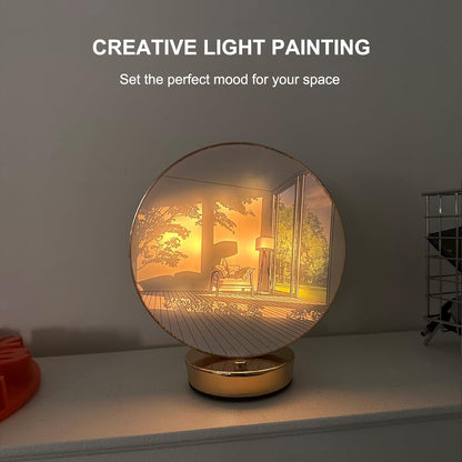 Specchio LED Con Decorazioni Creative Multifunzionali