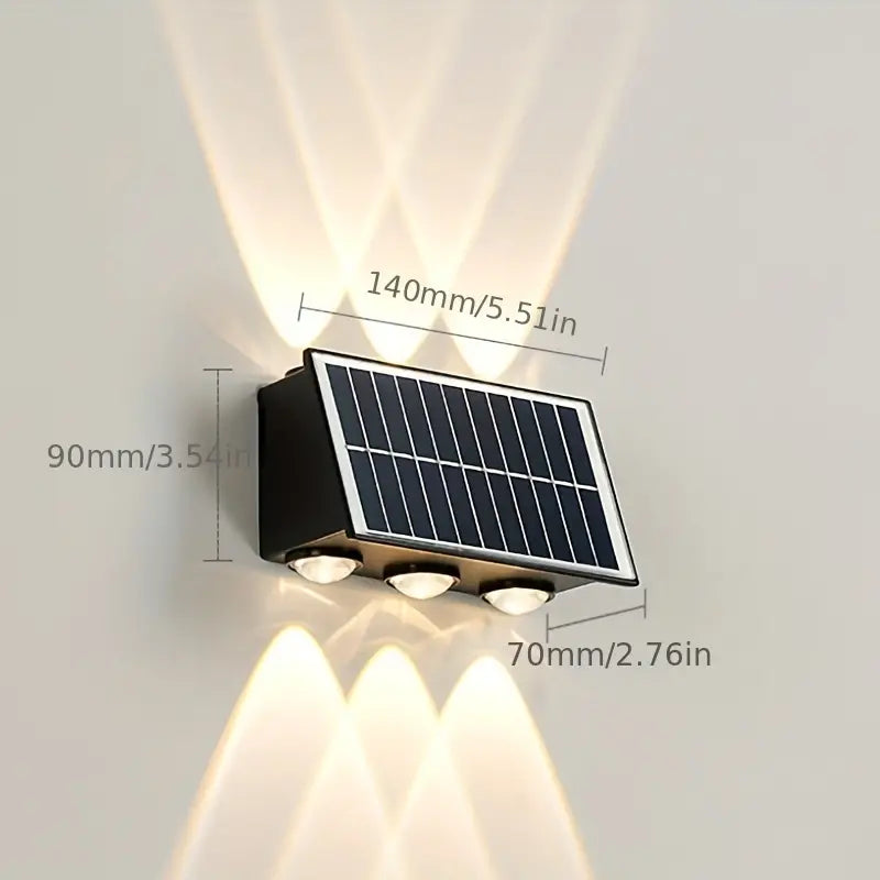 Lampada 6 LED con Pannello Solare